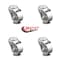 Service Caster 3 Inch Semi Steel Wheel Swivel Bolt Hole Caster Set SCC-BH20S314-SSS-4 - alternate 2
